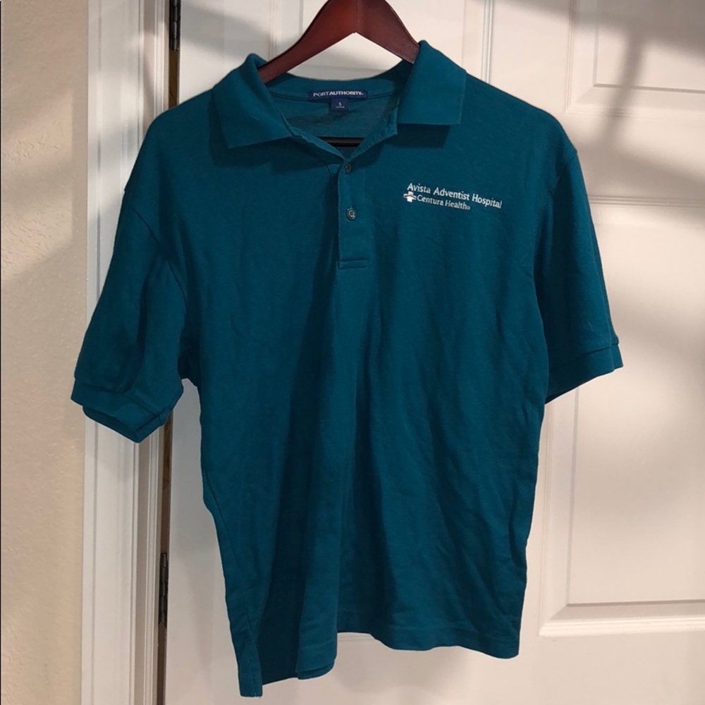 Avista Hospital shirt uniform turquoise